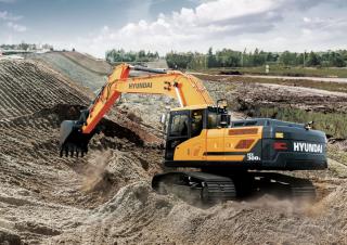 Rupsgraafmachines Hyundai HX300L