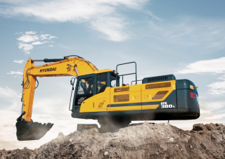 Rupsgraafmachines Hyundai HX380L