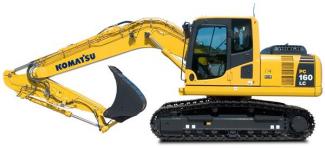 Rupsgraafmachines Komatsu PC160LC-7