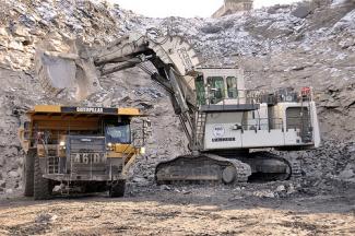 Rupsgraafmachines Liebherr R 9350 