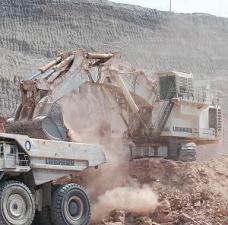 Rupsgraafmachines Liebherr R 995 