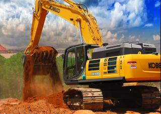 Rupsgraafmachines Kobelco SK 210 LC 10