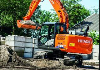 Rupsgraafmachines Hitachi ZX130-6