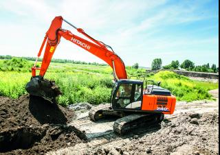 Rupsgraafmachines Hitachi ZX240N-6