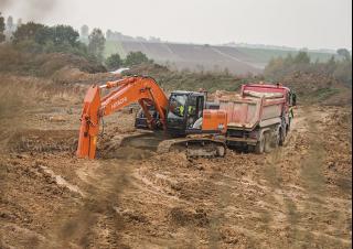 Rupsgraafmachines Hitachi ZX350LCN-6