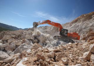 Rupsgraafmachines Hitachi ZX 520 LCH-3