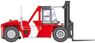 Dieselheftrucks Kalmar DCD220-12LB