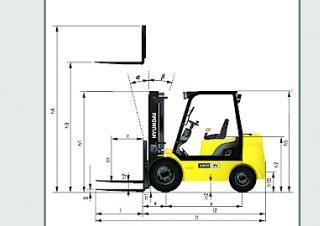Hyundai 15D-7E Dimensions and Size