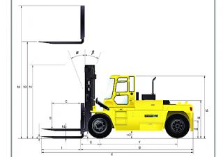 Hyundai 250 D 7 E Dimensions and Size