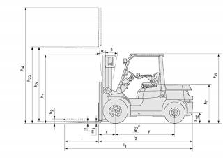 Toyota 42-7 FD 40 Dimensions and Size
