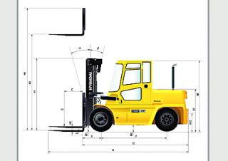 Hyundai 60 D 7 E Dimensions and Size
