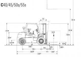 Clark C 45 D Dimensions and Size