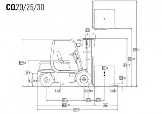 Clark CQ 20 Dimensions and Size