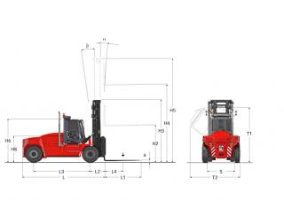 Kalmar DCG 100-12 Dimensions and Size