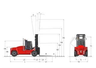 Kalmar DCG 160-6 Dimensions and Size