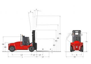 Kalmar DCG 160-9 Dimensions and Size