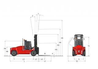 Kalmar DCG 180-6 Dimensions and Size