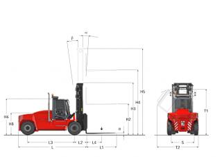 Kalmar DCG 70-35 E4 Dimensions and Size