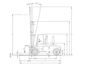 Jungheinrich DFG 660 Dimensions and Size