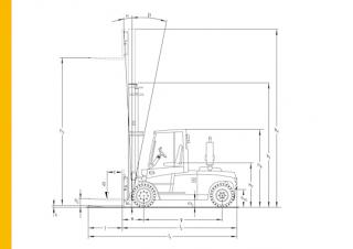 Jungheinrich DFG S80 Dimensions and Size