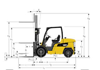 Caterpillar DP40N Dimensions and Size