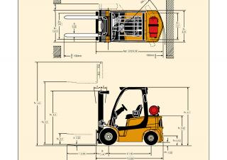 Yale GDP 35VX Dimensions and Size