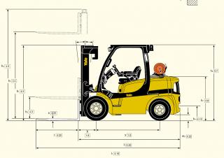 Yale GDP 50 VX Dimensions and Size