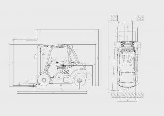 Explosieveilige vorkheftrucks Explosieveilige dieselvorkheftrucks Linde H25/600D