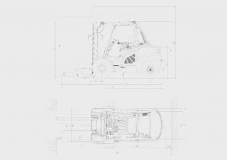 Linde H50/600D Dimensions and Size