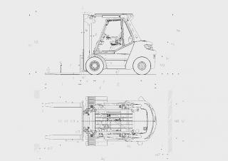 Linde H70D Dimensions and Size