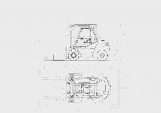 Linde H80/1100D Dimensions and Size
