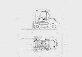 Linde H80D Dimensions and Size