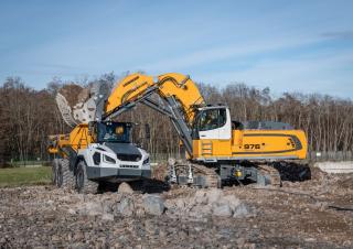Electrische rups graafmachines Liebherr R 976-E