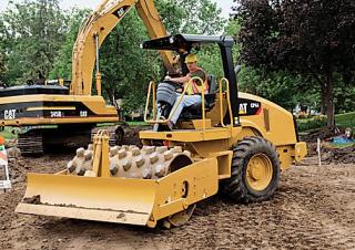 Walsen Enkele-trommelwals Caterpillar CP44B