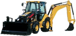 Graaflaadmachines Caterpillar 428E 4x4