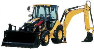 Graaflaadmachines Caterpillar 428E 4x4