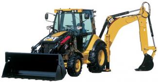 Graaflaadmachines Caterpillar 432E 4x4