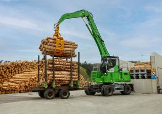 Graafmachines in overslaguitvoering Sennebogen 735M E  