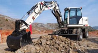 Mobiele graafmachines Terex TW 110