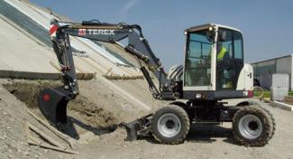 Mobiele graafmachines Terex TW 70