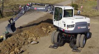 Mobiele graafmachines Terex TW 85
