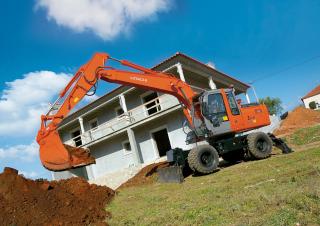 Rupsgraafmachines Hitachi ZX 160 W