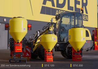 Apparatuur winteronderhoud Spreader Units Koppelbare strooier Adler ST-E 200