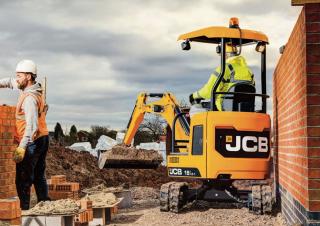 Mini-graafmachines JCB 18Z-I