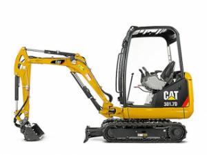 Mini-graafmachines Caterpillar 301.7D