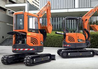 Mini-graafmachines Doosan DX30Z