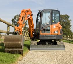Mini-graafmachines Doosan DX 60 R