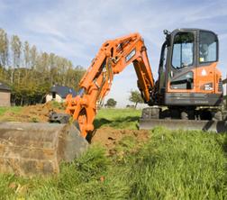 Mini-graafmachines Doosan DX 60 R