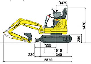 Mini-graafmachines New Holland E9SR