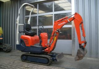 Mini-graafmachines Kubota K008α
